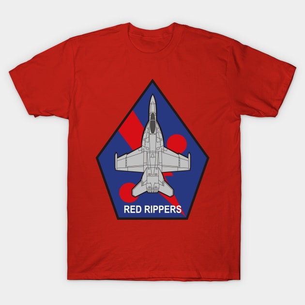 VFA-11 Red Rippers - F/A-18 T-Shirt by MBK